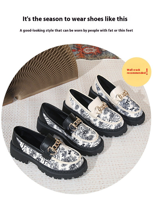 Mocasines Plataforma Plus Size con Cadena Dorada - Estilo Nacional Elegante - Image 8