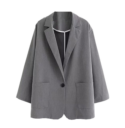 Blazer Suelto de Un Botón - Chaqueta Casual Versátil y Moderna - Image 17