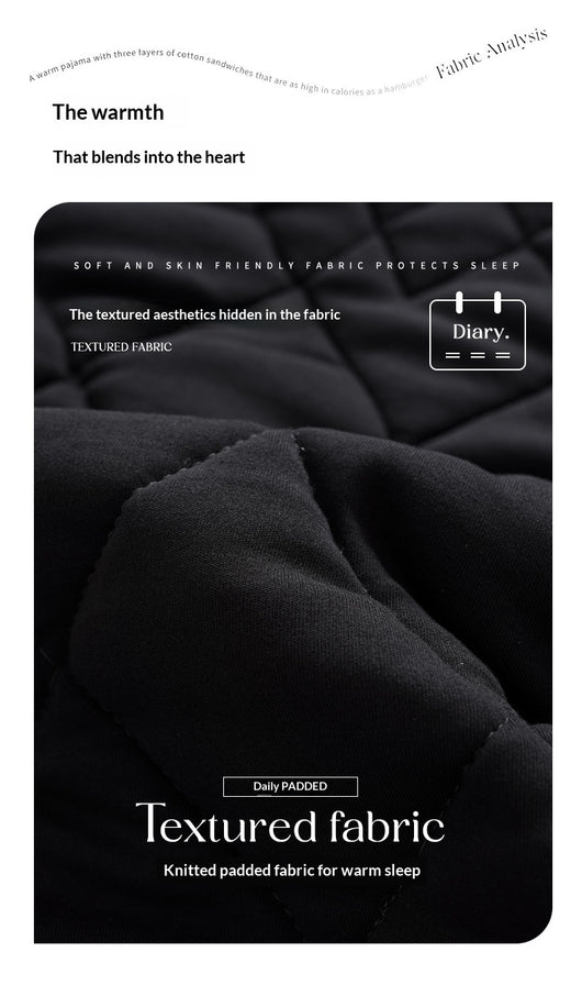 Pijama Acolchado de Tres Capas para Otoño e Invierno - Image 16