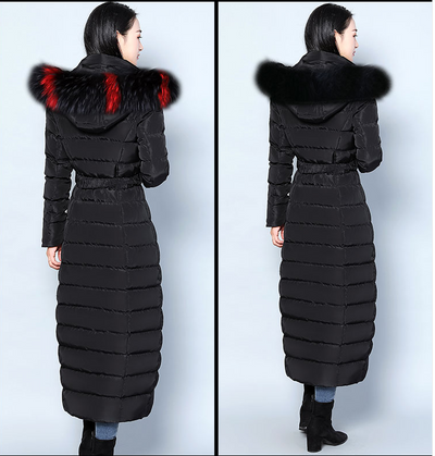 Chaqueta Acolchada con Cuello de Piel - Image 3