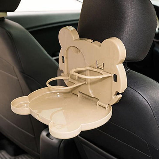 Mesita Plegable para Asiento Trasero del Auto con Portavasos y Bandeja - Image 4