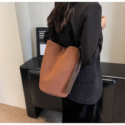Bolsa de Hombro Retro Mate Gran Capacidad - Estilo Versátil Todo Uso - Image 24