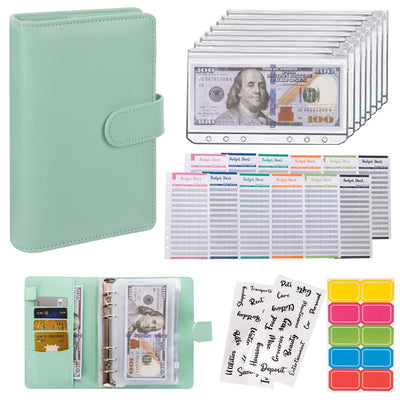 Cuaderno de Piel Macaron con Cartera Integrada y Compartimento para Billetes - Image 2