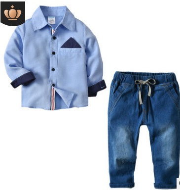 Conjunto de Ropa Otoñal para Niño - Sudadera y Pantalones Jeans - Image 10