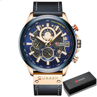 Reloj Multifuncional con Calendario y Correa Resistente al Agua para Hombre - Image 6