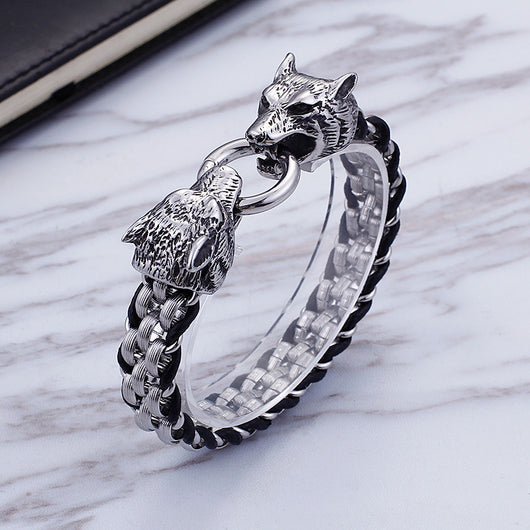 Pulsera Doble Cabeza de Lobo - Image 8