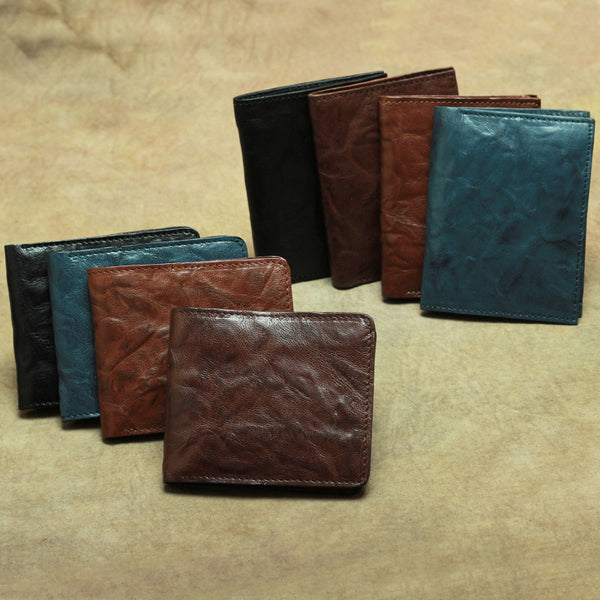 Billetera de Cuero Vintage Retro Clásica
