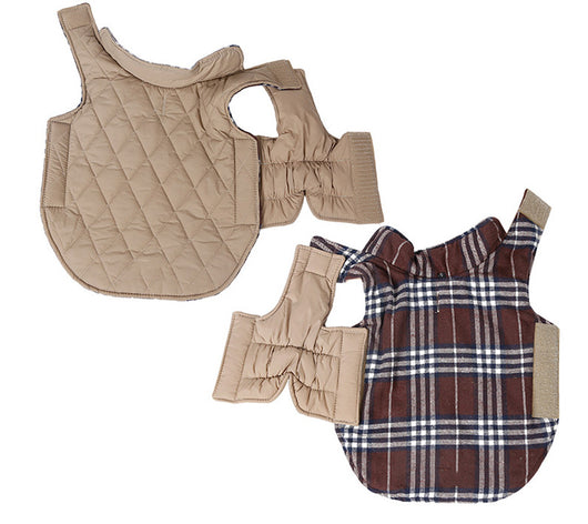 Abrigo Reversible Impermeable para Perros - Diseño Lattice Ajustable - Image 5