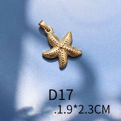 Dije Estrella de Mar Luna en Acero Titanio - Image 15