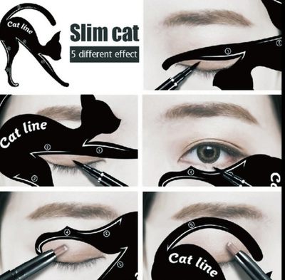 Plantilla de Delineador Felino y Sombra de Ojos - Herramienta de Maquillaje Cat Eye - Image 14
