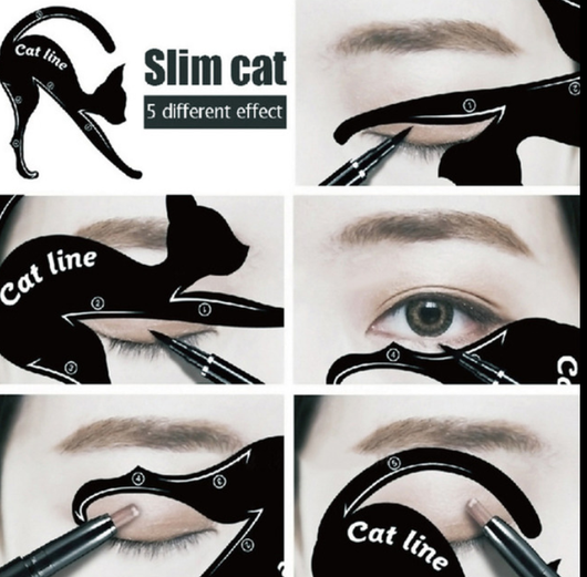 Plantilla de Delineador Felino y Sombra de Ojos - Herramienta de Maquillaje Cat Eye - Image 14