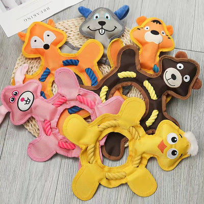 Juguete de Peluche para Perros y Gatos - Hueso Resistente a Mordidas con Sonido - Image 2