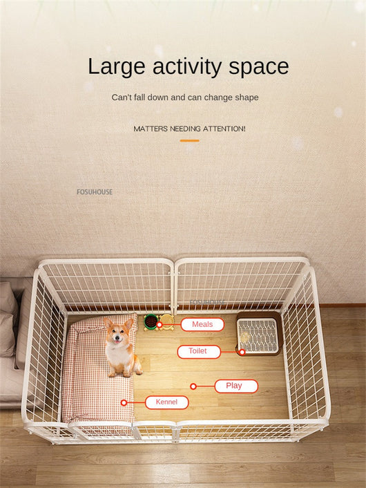 Corral Moderno de Hierro para Perros Pequeños y Medianos - Puerta de Aislamiento Interior - Image 12