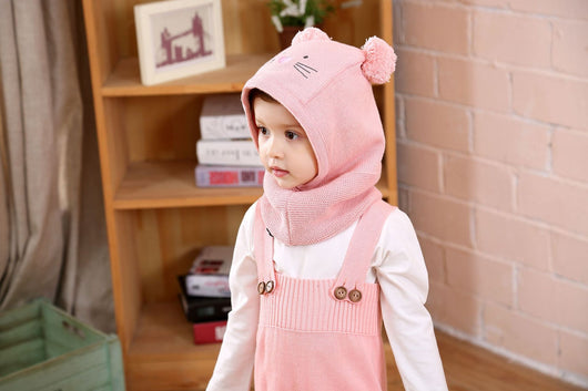 Set de Gorros Tejidos para Niños - Diseño Calicó Otoño e Invierno - Image 16