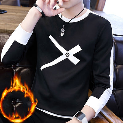 Camiseta Térmica Manga Larga para Hombre - Talla Grande con Forro de Terciopelo - Image 3