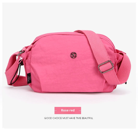 Bolso Bandolera Multicompartimento Nylon Ligero para Mujer - Viajes y Uso Diario - Image 20