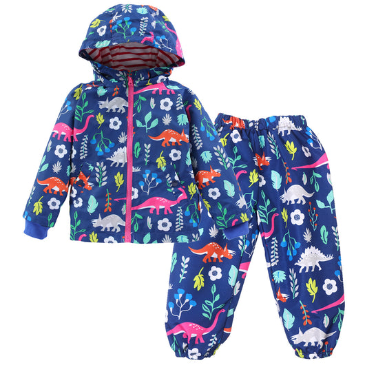 Chaqueta Impermeable con Capucha - Diseño Floral Resistente al Viento - Image 16