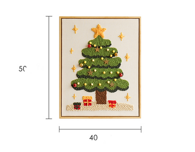 Kit de Bordado Navideño con Sello Ruso - Paquete DIY para Bordado a Mano - Image 8