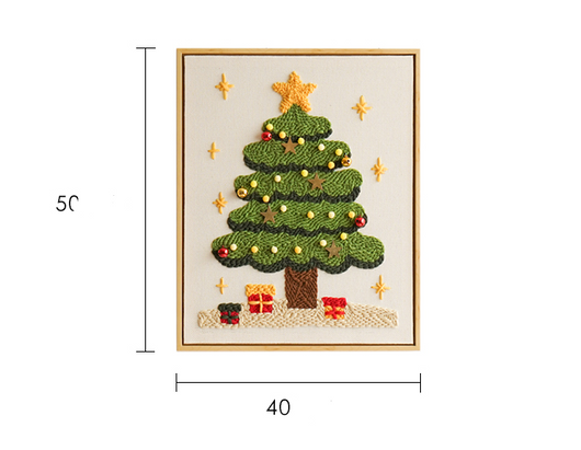 Kit de Bordado Navideño con Sello Ruso - Paquete DIY para Bordado a Mano - Image 8