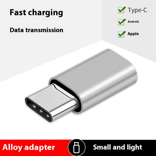 Adaptador Convertidor de Iluminación Micro USB a USB-C para Móviles