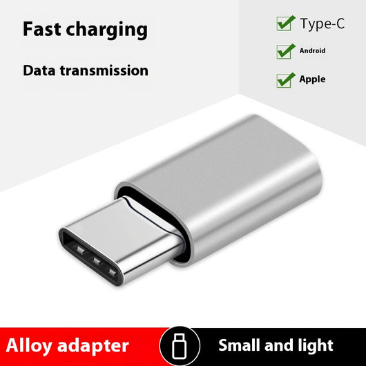 Adaptador Convertidor de Iluminación Micro USB a USB-C para Móviles