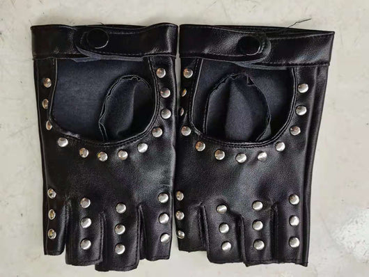 Guantes sin Dedos con Remaches Punk para Pole Dance y Baile - Image 8