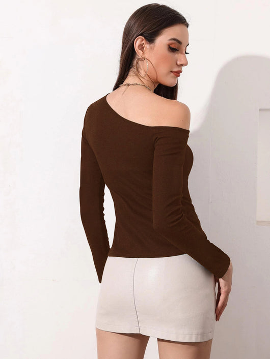 Blusa Casual de Manga Larga con Detalle Calado en la Cintura - Image 22
