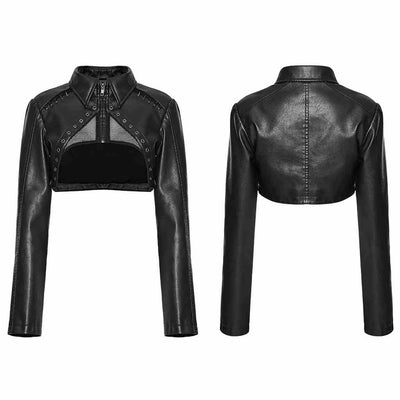 Chaqueta de Cuero Corta para Mujer - Estilo Sofisticado y Moderno - Image 6