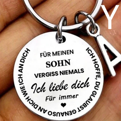Llavero de Acero Inoxidable con 26 Letras para Hijo e Hija - Image 54