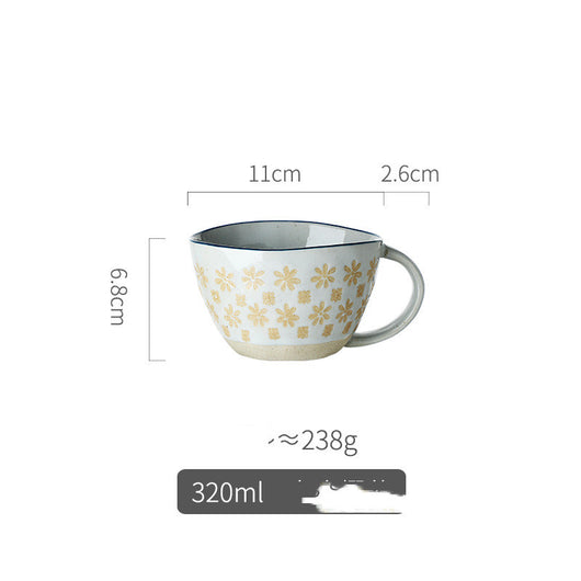 Taza de Cerámica Artesanal con Relieve Pastoril Retro - Image 15