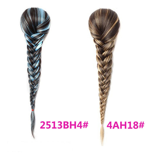 Peluca Trenza Sintética Cola de Caballo Estilo Fishtail para Mujer - Image 41