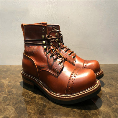 Botas de Cuero Premium para Hombre - Estilo Tendencia Versátil - Image 3