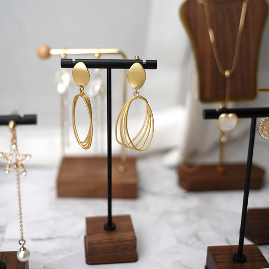 Organizador de Joyas en Madera y Cobre - Exhibidor de Collares y Aretes - Image 16