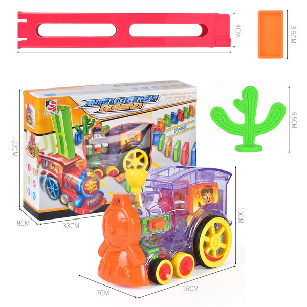 Tren de Dominó Transparente para Niños