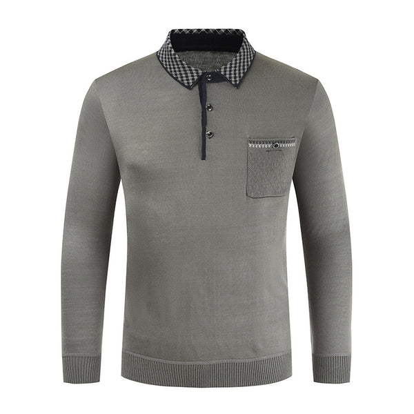 Chaqueta Tipo Camisa para Hombre Otoño Invierno - Estilo Coreano con Cuello Solapa