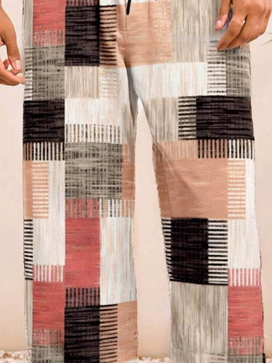 Pantalones Casuales para Hombre con Patrón Cuadros - Diseño Moderno y Versátil - Image 9
