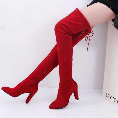 Botas Altas Over the Knee con Tacón para Mujer - Image 3