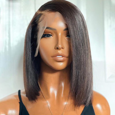 Peluca Frontal de Encaje 13x4 Cabello Castaño Doble Trazado Premium - Image 4