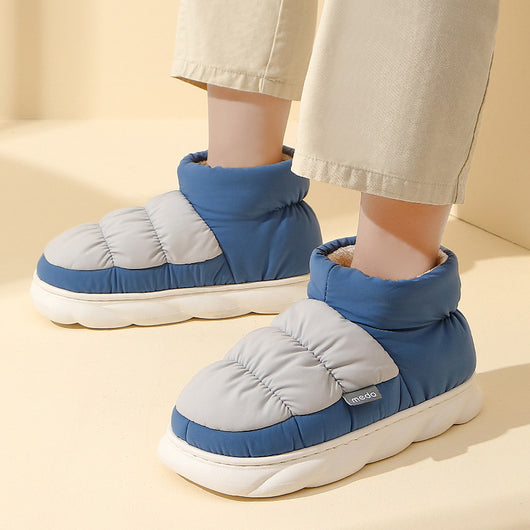Paquete Invierno: Pantuflas de Terciopelo para Hombre, Cálidas y Acolchadas