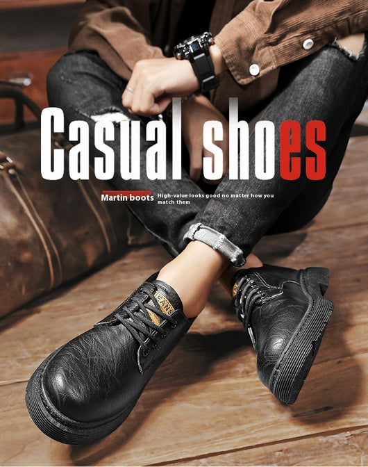 Botas de Cuero para Hombre - Estilo Casual y Trabajo - Image 8