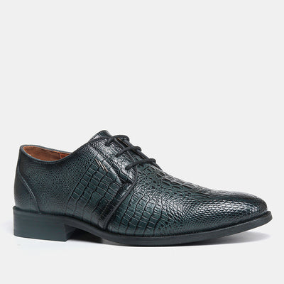Zapatos de Cuero Vintage para Hombre con Diseño Estampado - Image 2