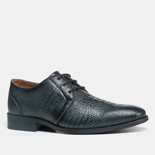 Zapatos de Cuero Vintage para Hombre con Diseño Estampado - Image 2