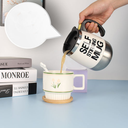 Taza Mezcladora Automática de Acero Inoxidable - Agitador Eléctrico para Café - Image 12