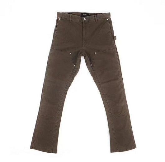 Pantalones Cargo Denim Lavados con Cierre Micro - Estilo Industrial Personalizado - Image 5