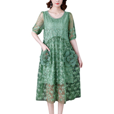 Vestido Floral Holgado Talla Grande - Elegancia y Comodidad para el Verano - Image 12