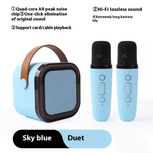 Micrófono Inalámbrico Bluetooth para Karaoke Familiar - Sistema Todo en Uno - Image 7
