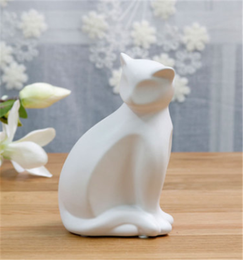 Gato de Cerámica Decorativo con Diseño Infantil