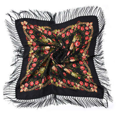 Pashmina Étnica con Flores Bordadas y Borlas - Image 20