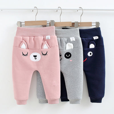 Pantalones Infantiles Estampado Divertido para Otoño e Invierno