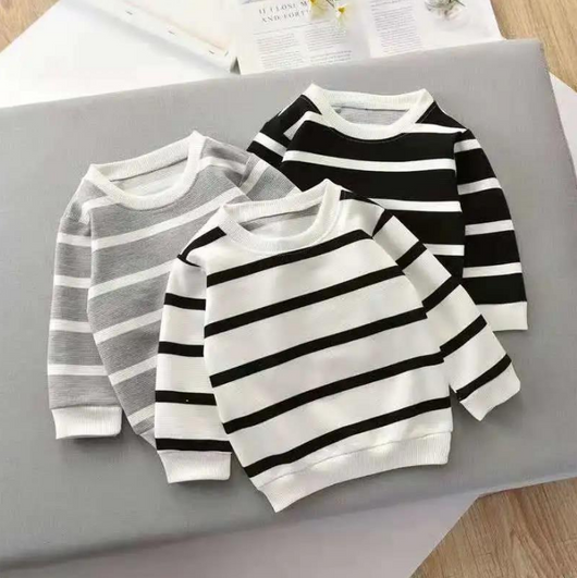 Playera de Rayas Manga Larga para Niños